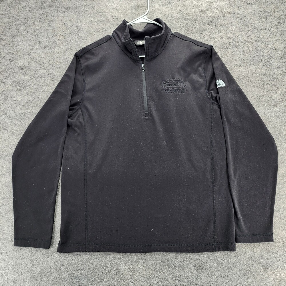The North Face Pullover Mens Large 1/4 Zip Black